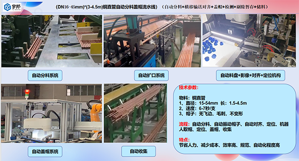 銅管自動(dòng)分料蓋帽流水線(圖2)
